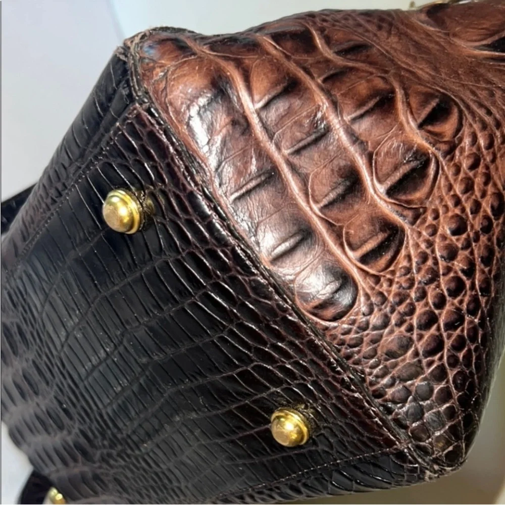 Brahmin Crocodile-Embossed Handbag